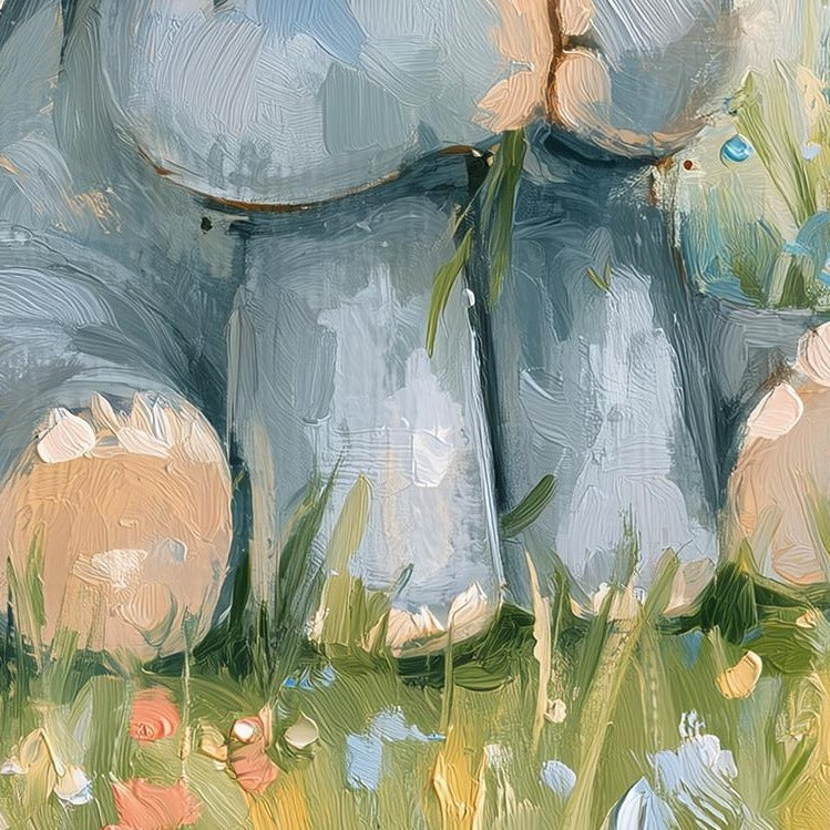 Watercolor Elephant animal art print close-up detail