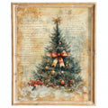 Letter Tree Christmas art print framed