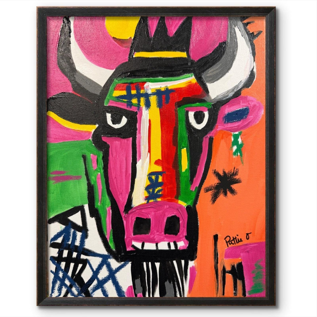 Crowned original painting by Pattie Overcash