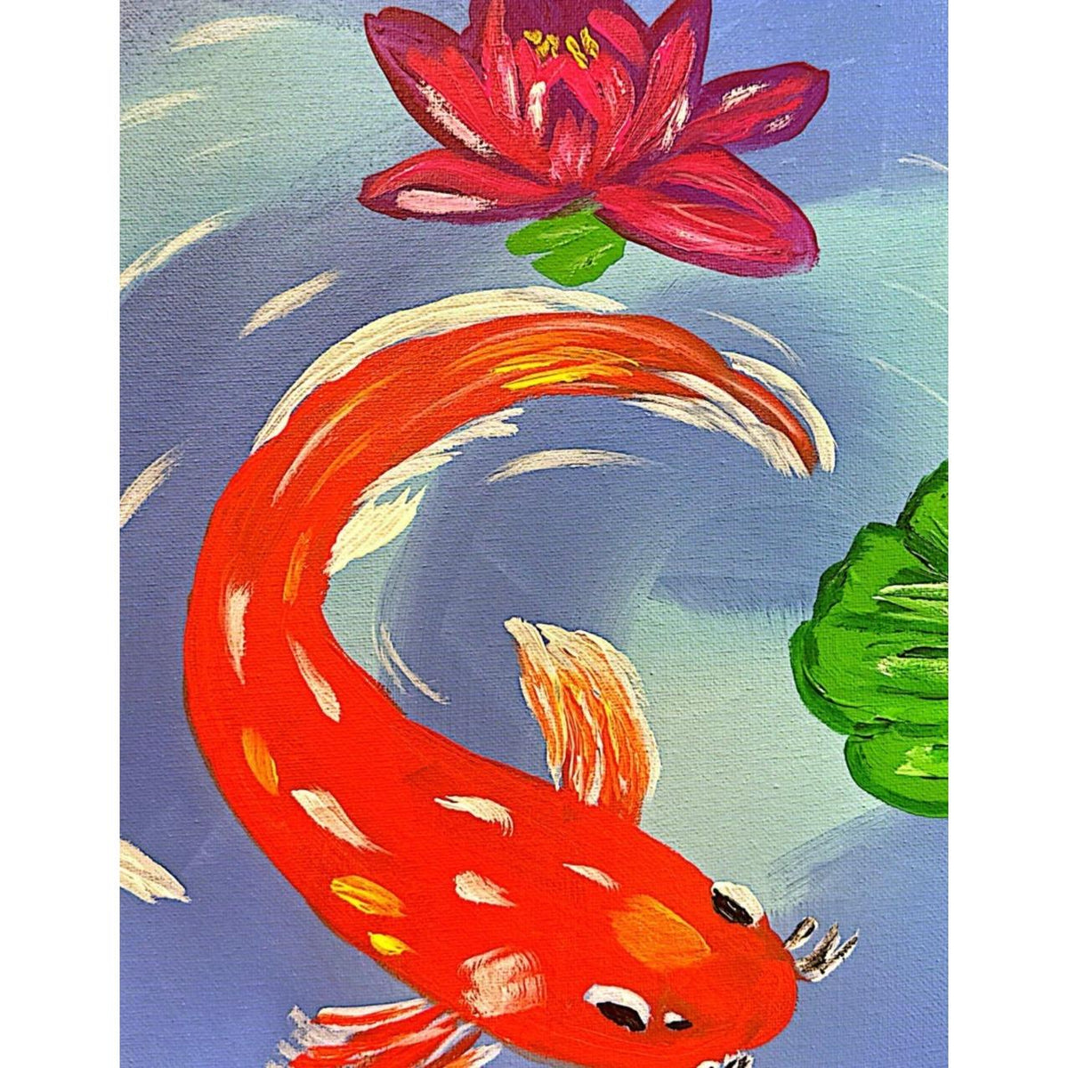 Lucky Koi original painting by Pattie Overcash