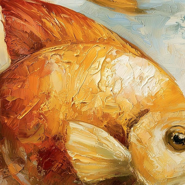 Tropical Fish animal art print close-up detail