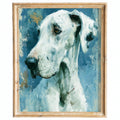 Great Dane animal art print framed