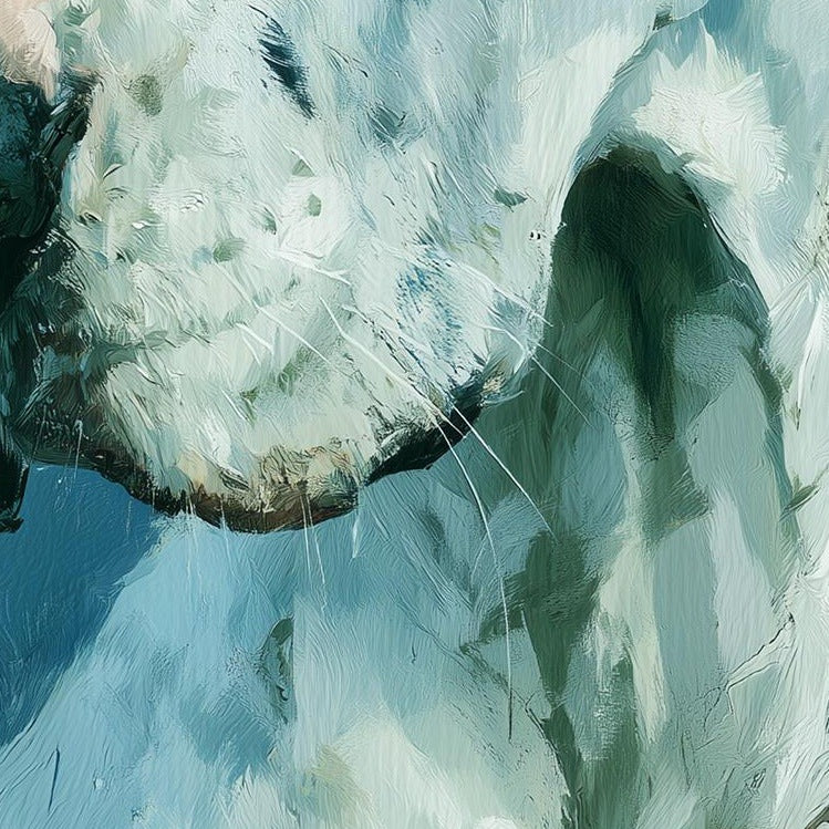 Great Dane animal art print close-up detail