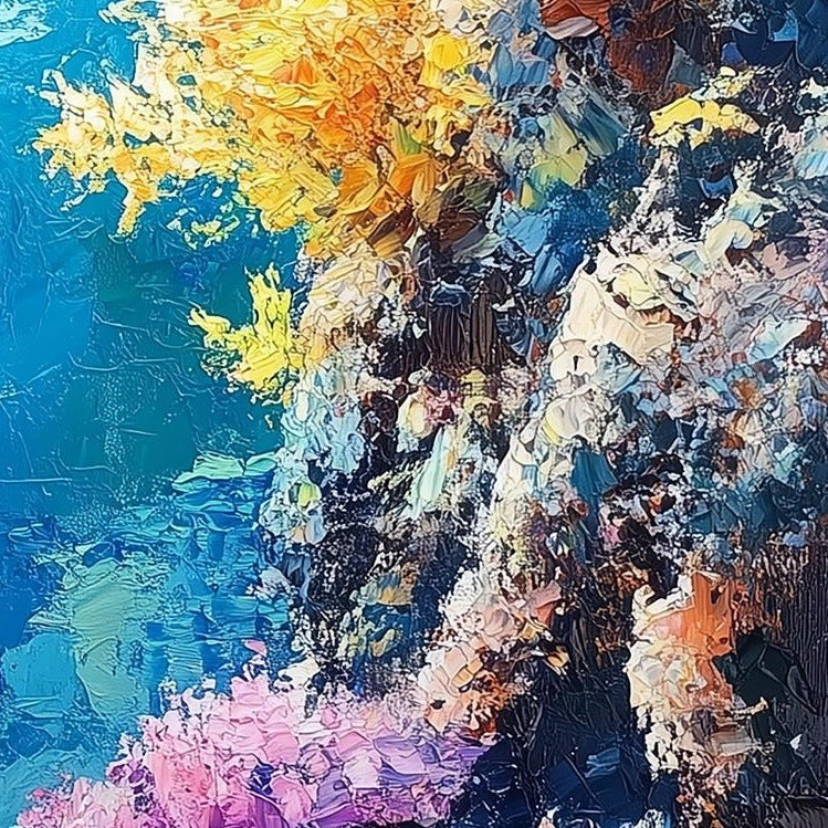 Coral Reef animal art print close-up detail