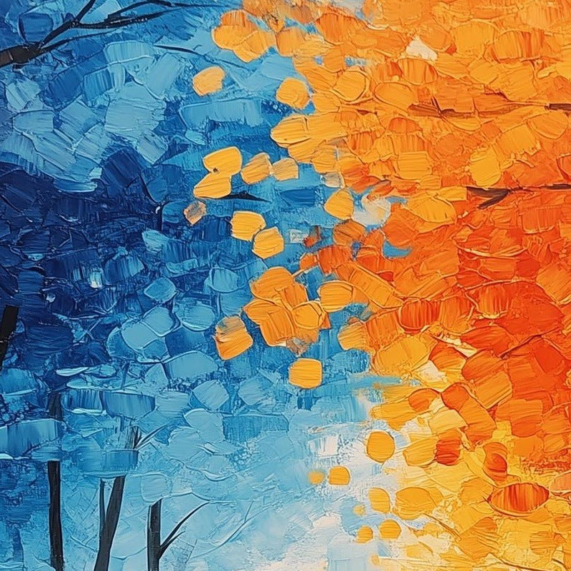 Bold Fall Tree Path fall art print close-up detail
