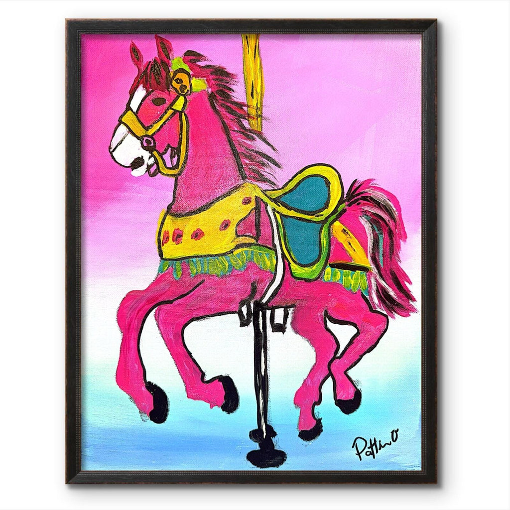 Midnight Carousel original painting by Pattie Overcash