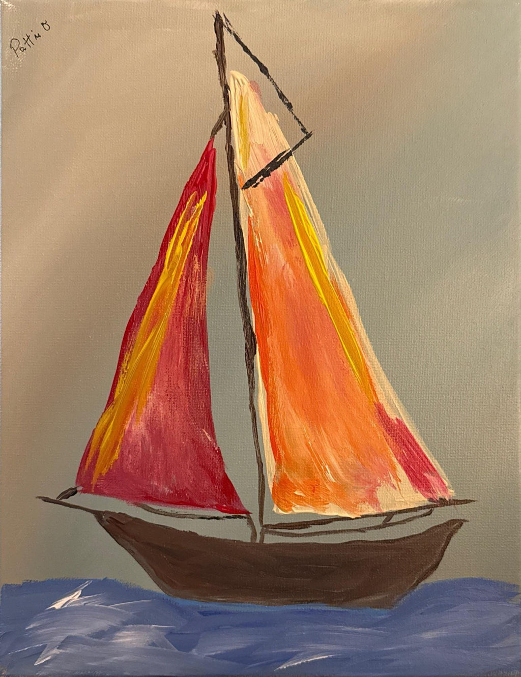 Sailing Home original painting by Pattie Overcash
