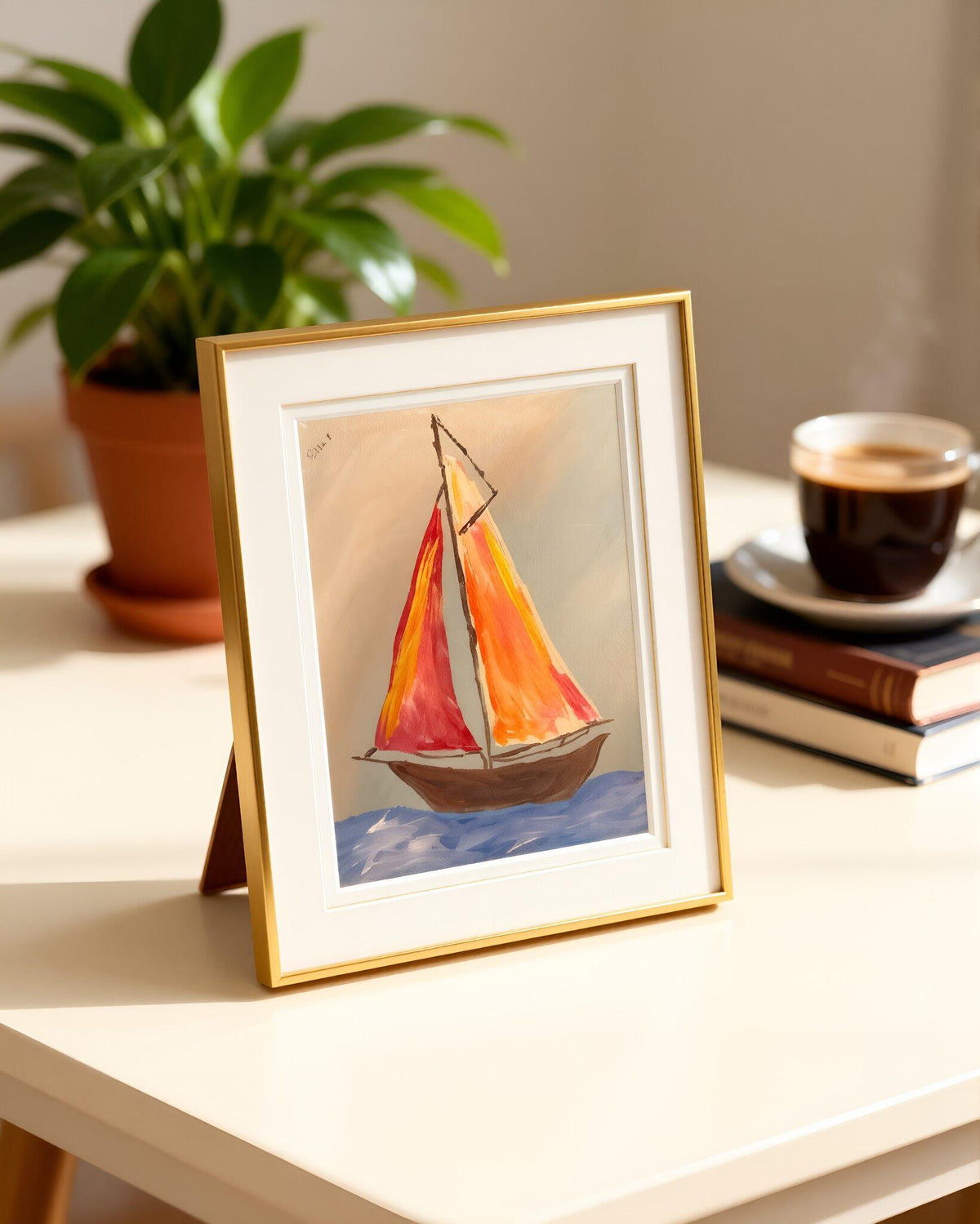 Sailing Home original painting by Pattie Overcash