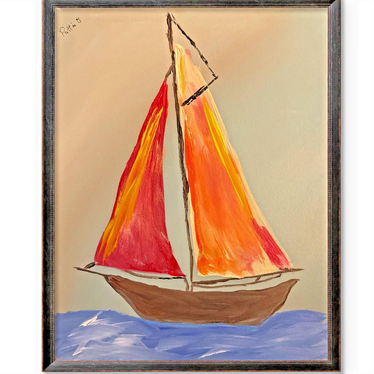 Sailing Home original painting by Pattie Overcash