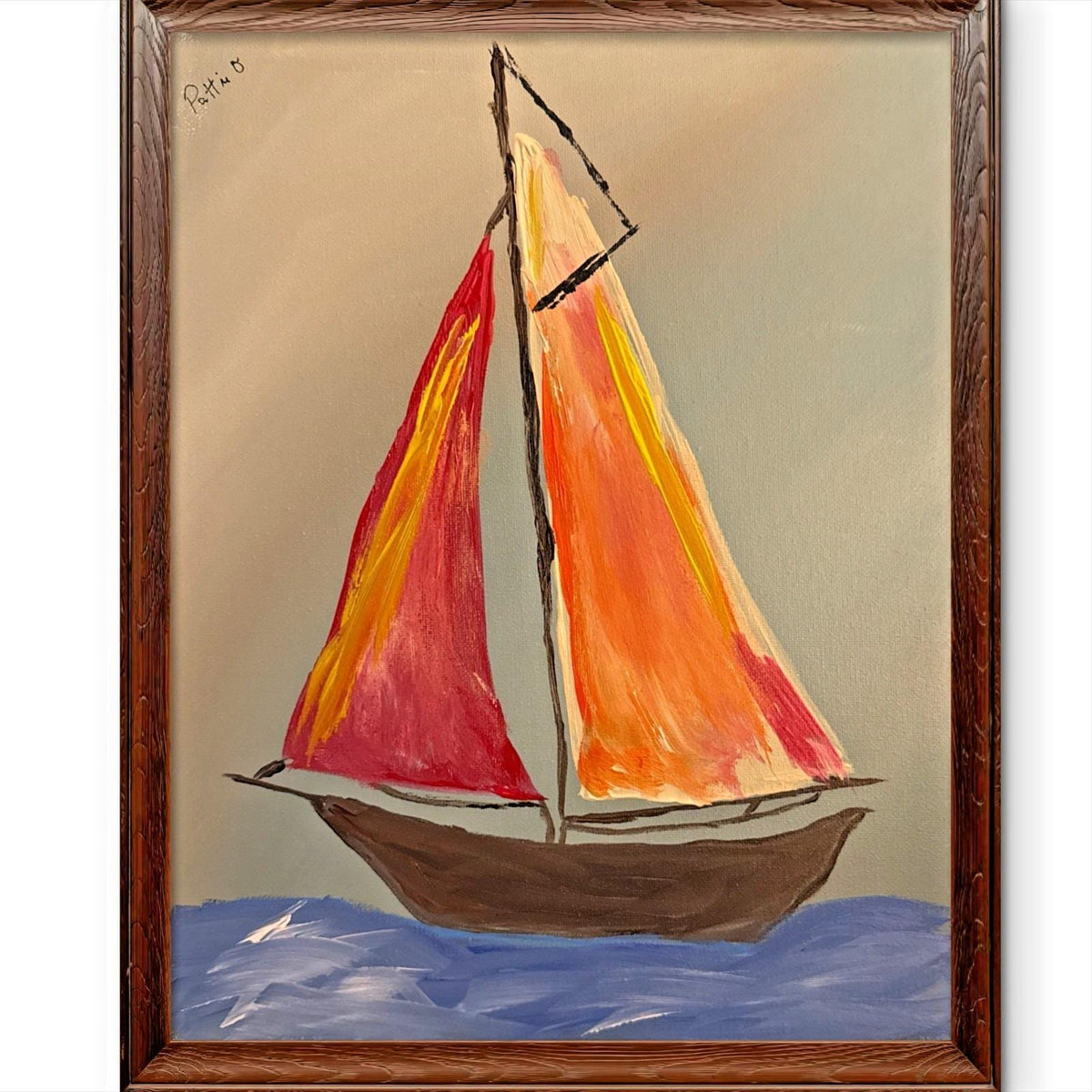Sailing Home original painting by Pattie Overcash