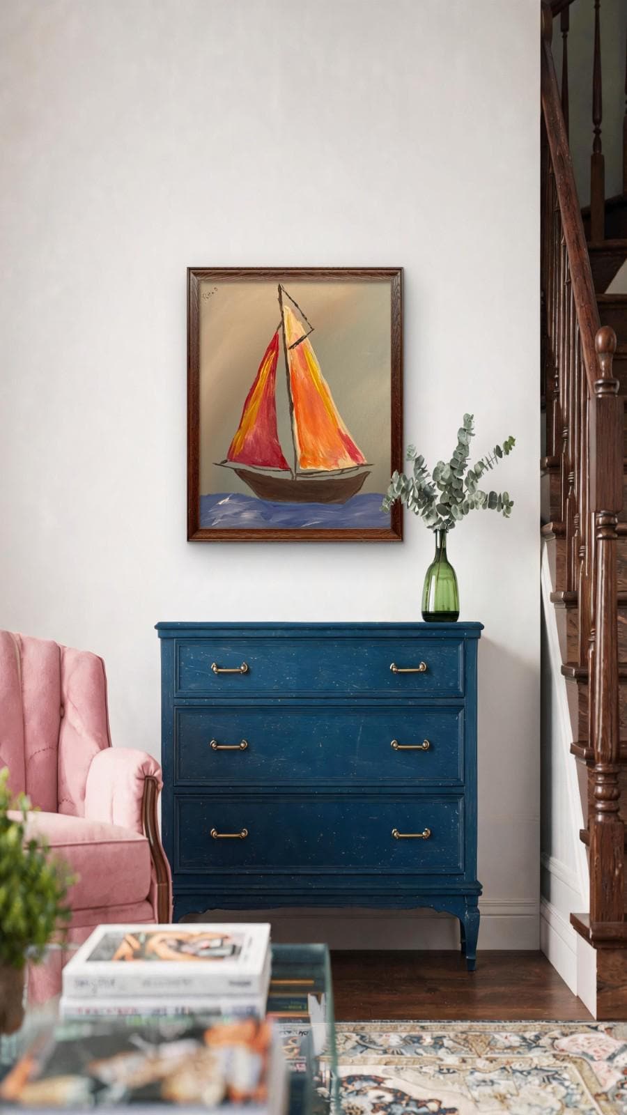 Sailing Home original painting by Pattie Overcash