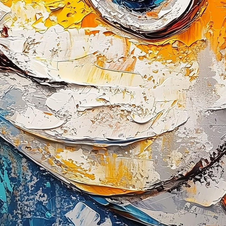 Bold Fish animal art print close-up detail