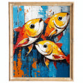 Rustic Fish animal art print framed