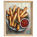 French Fries kitchen art print framed