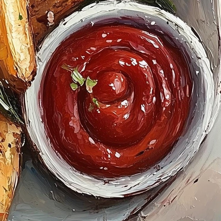 French Fries kitchen art print close-up detail