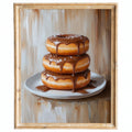 Chocolate Donuts kitchen art print framed