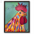 Barnyard King original painting by Pattie Overcash