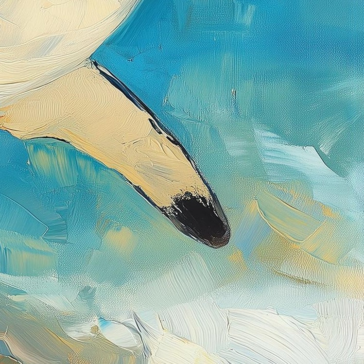 Sunlit Shark animal art print close-up detail