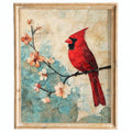 Red Cardinal animal art print framed