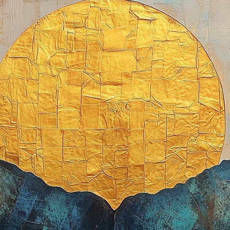 Whale Tail Sunset animal art print close-up detail