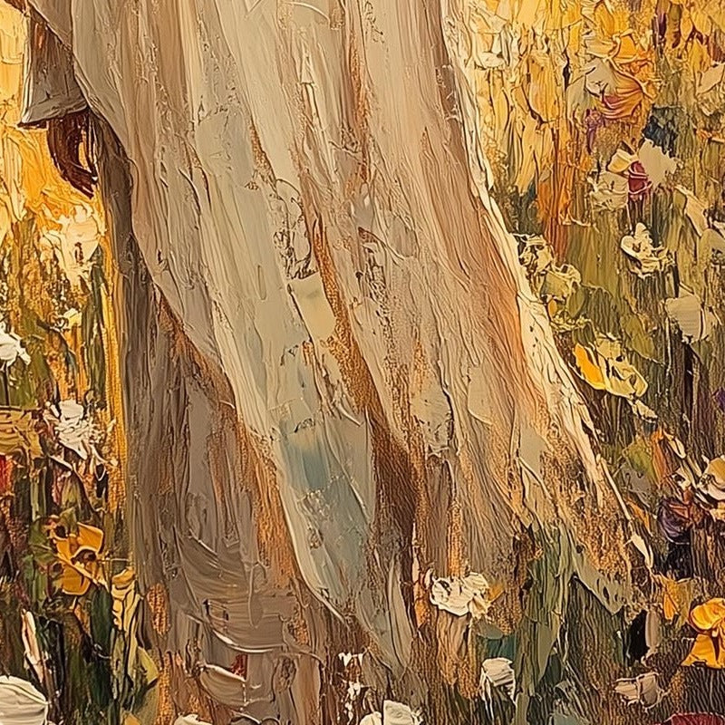 Jesus Meadow faith art print close-up detail