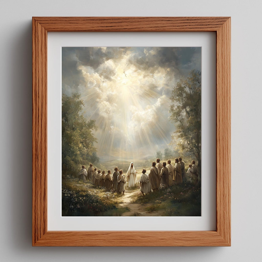 Ascension faith art print framed