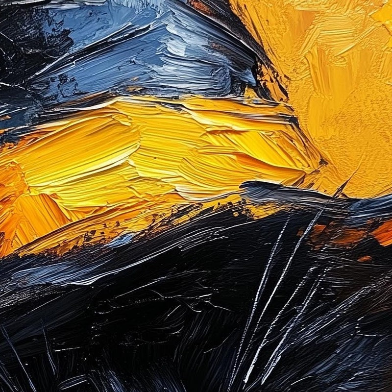 Witch Hat Black Cat Halloween art print close-up detail