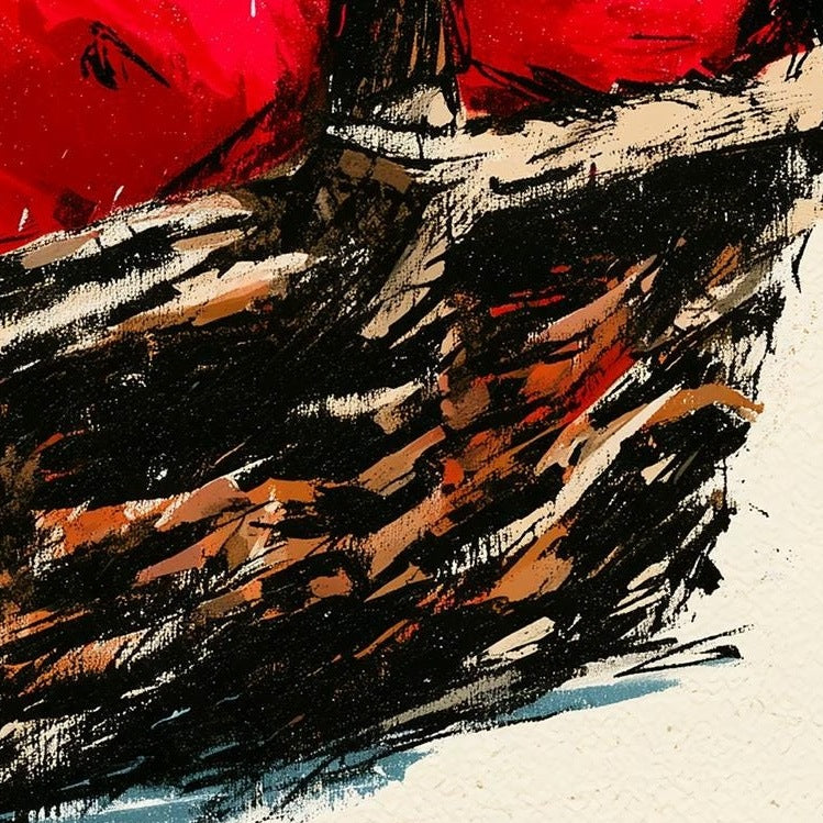 Apple Basket kitchen art print close-up detail