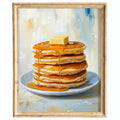 Pancake Stack kitchen art print framed