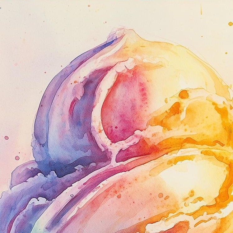 Ice Cream Cone kitchen art print close-up detail