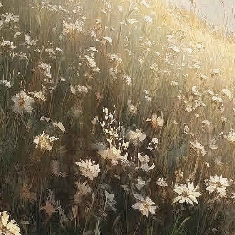Meadow Cross faith art print close-up detail