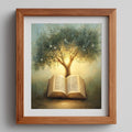 Bible Olive Tree faith art print framed