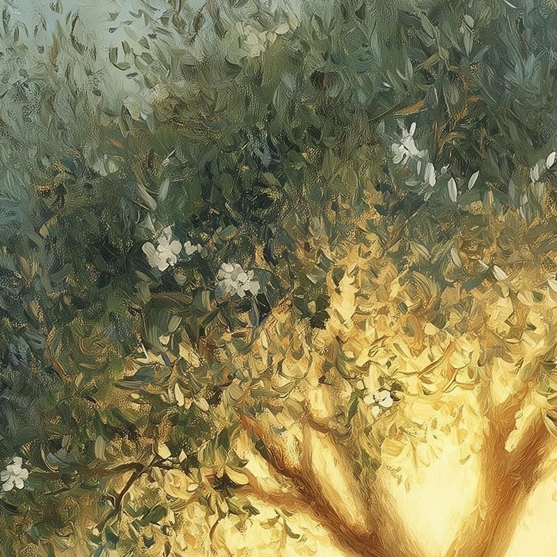 Bible Olive Tree faith art print close-up detail