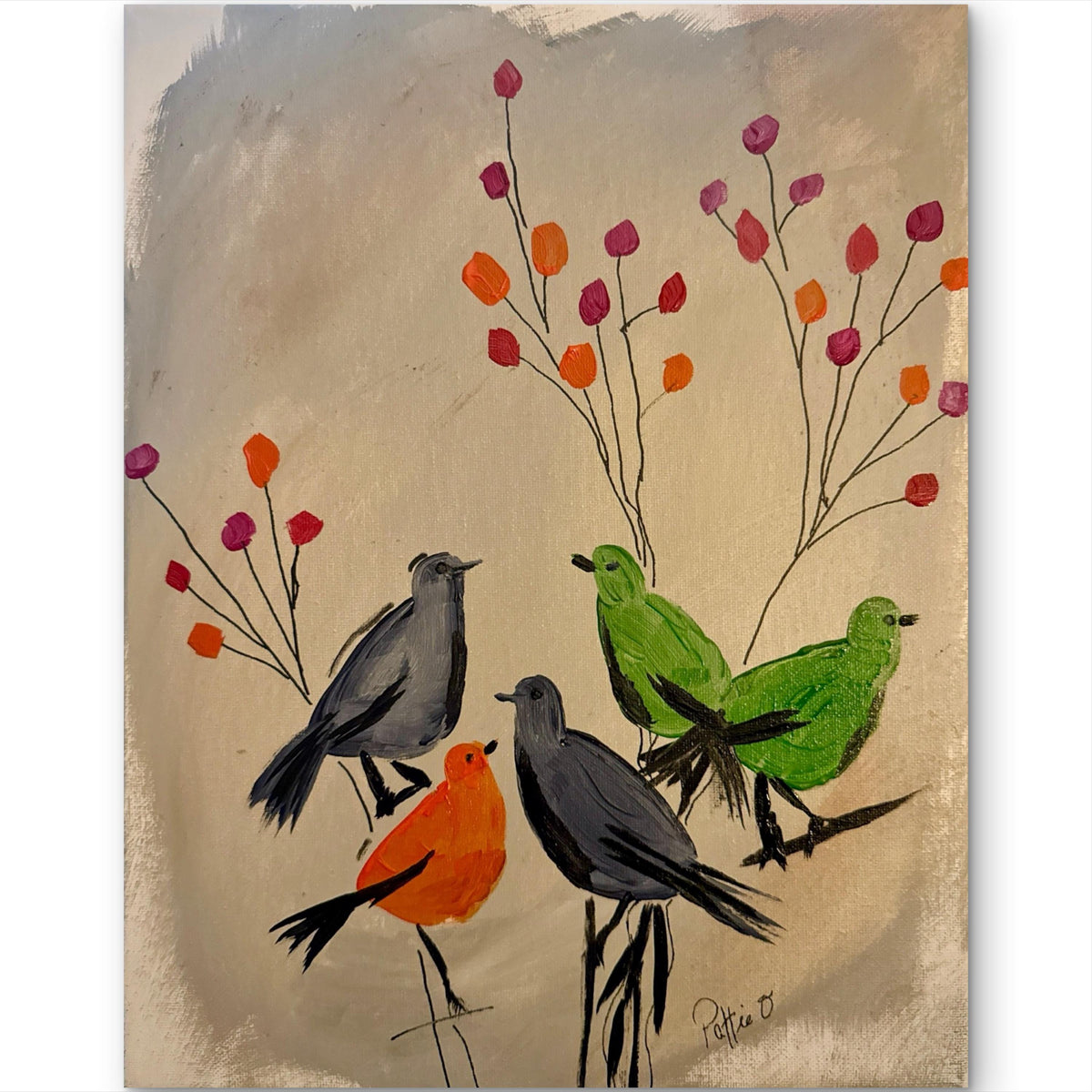 The Committee original painting by Pattie Overcash