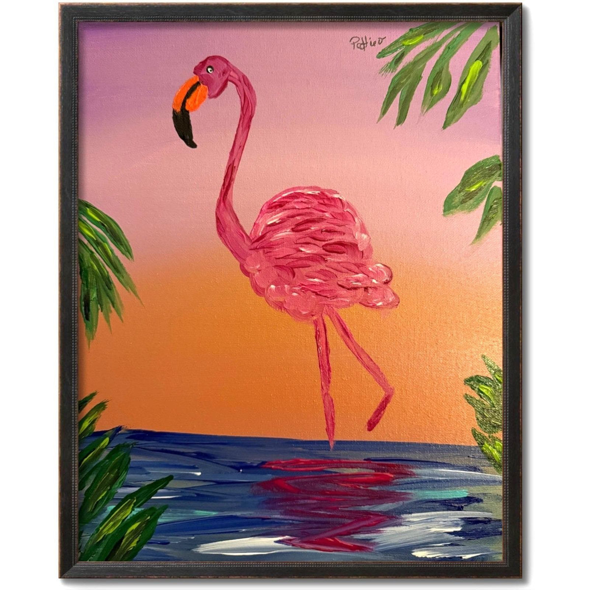 Sunset Strut original painting by Pattie Overcash