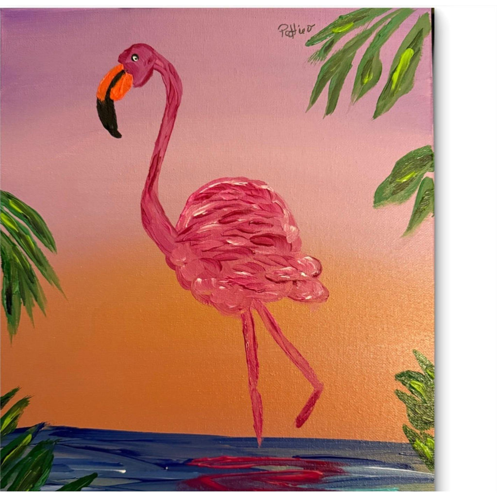Sunset Strut original painting by Pattie Overcash