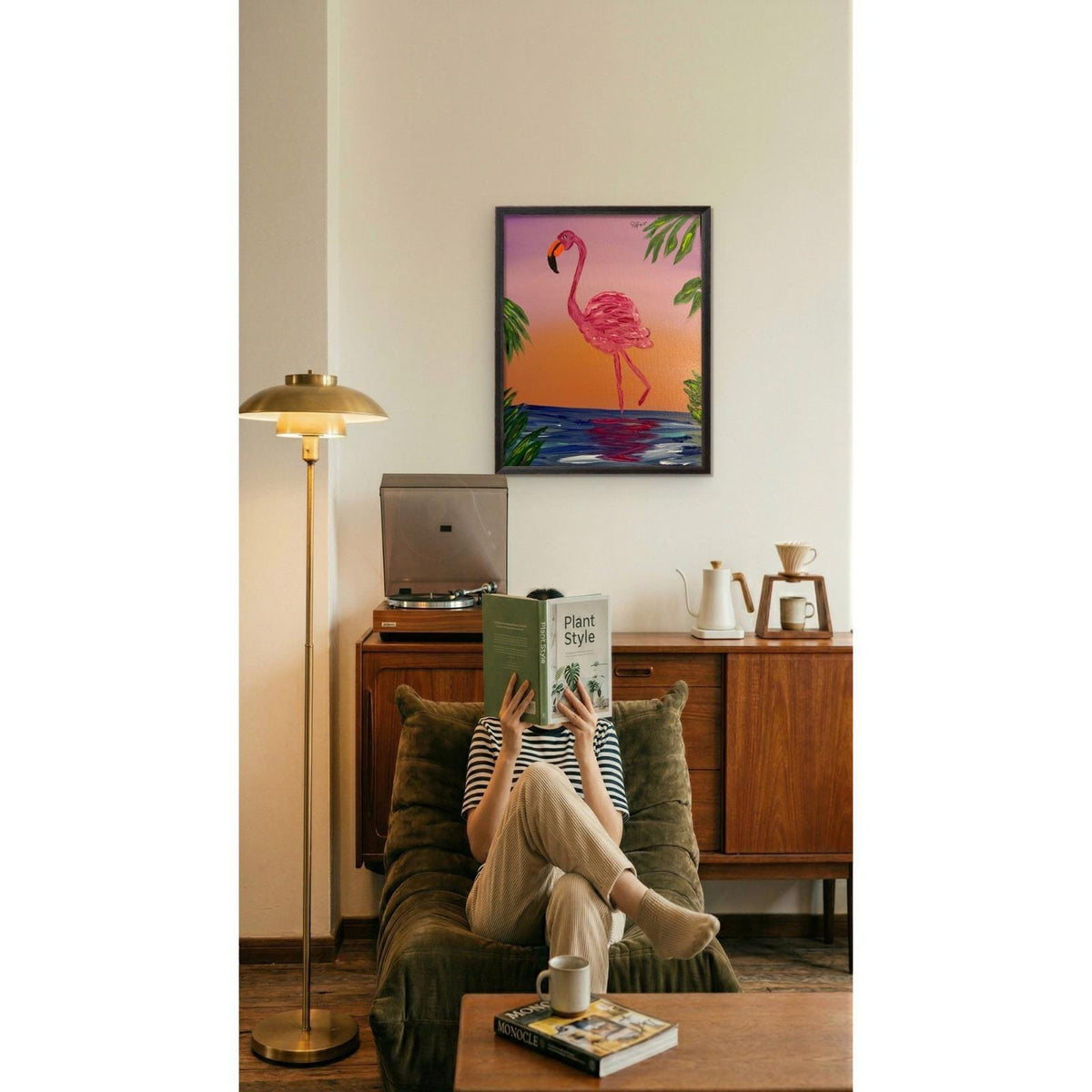Sunset Strut original painting by Pattie Overcash