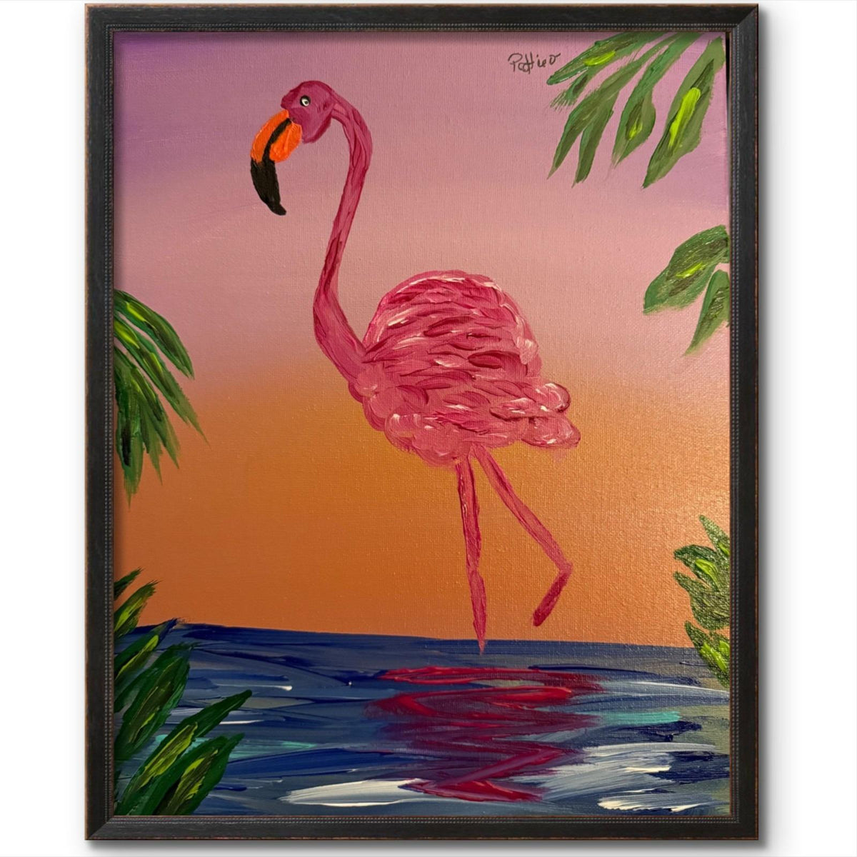 Sunset Strut original painting by Pattie Overcash