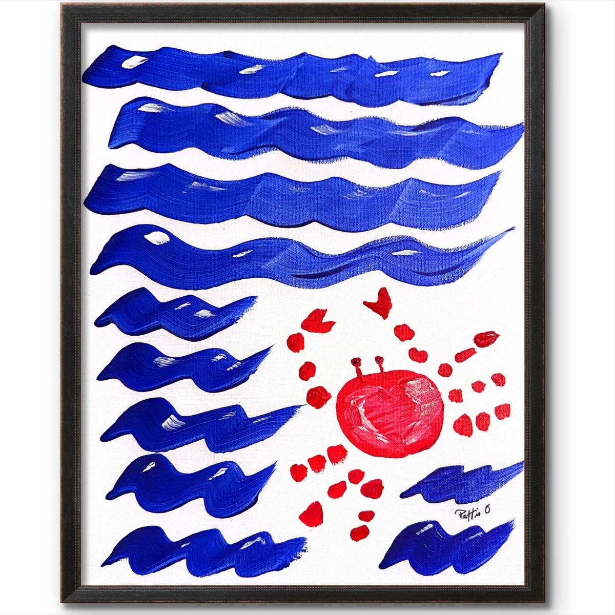 The Lovesick Crab original painting by Pattie Overcash