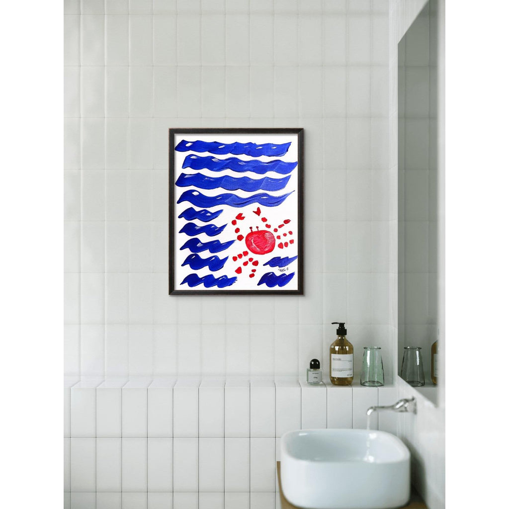 The Lovesick Crab original painting by Pattie Overcash