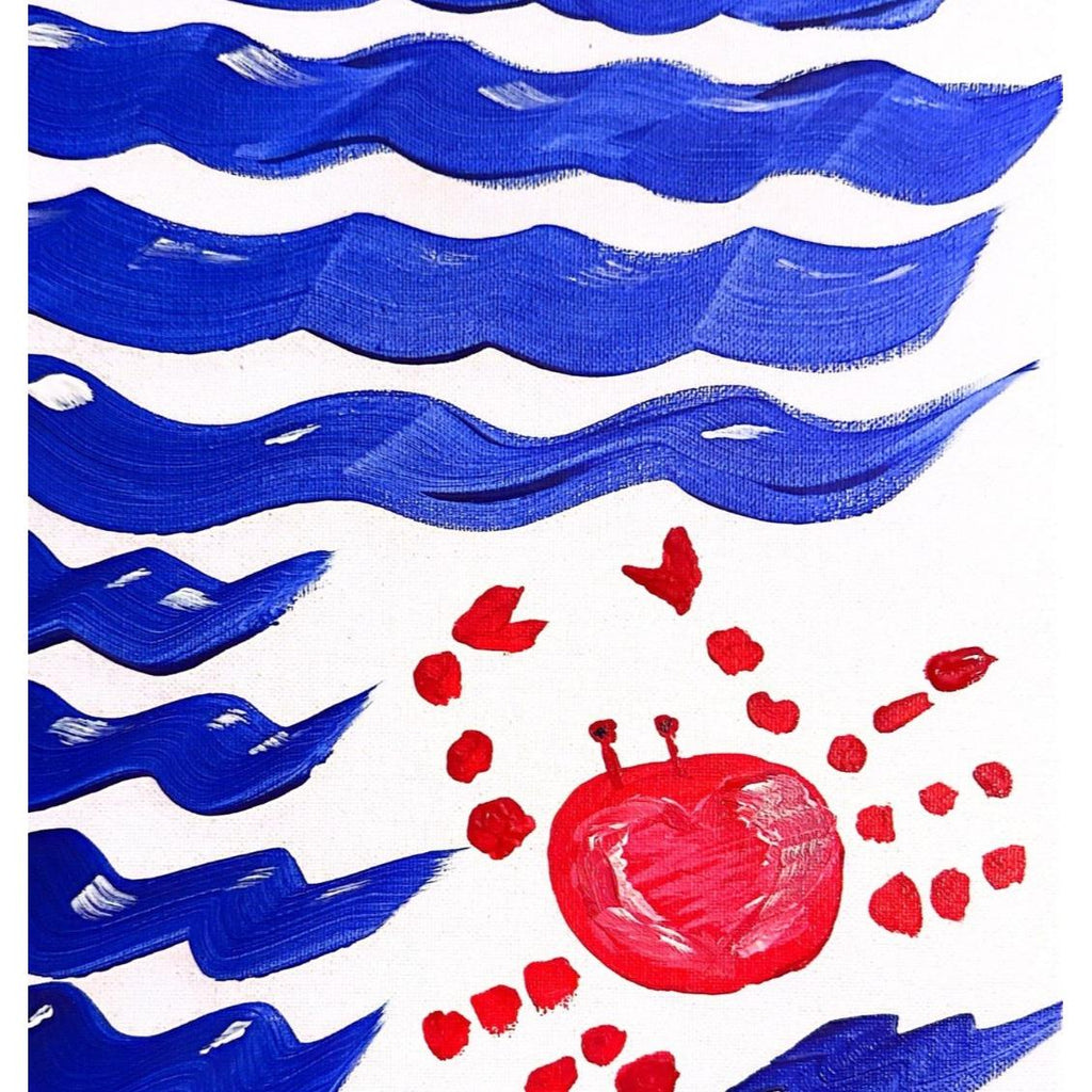 The Lovesick Crab original painting by Pattie Overcash