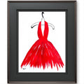 She Wore Red original painting by Pattie Overcash