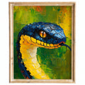 Snake Head animal art print framed
