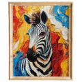 Zebra Abstract animal art print framed