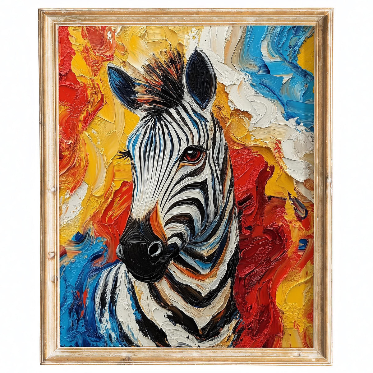 Zebra Abstract animal art print framed