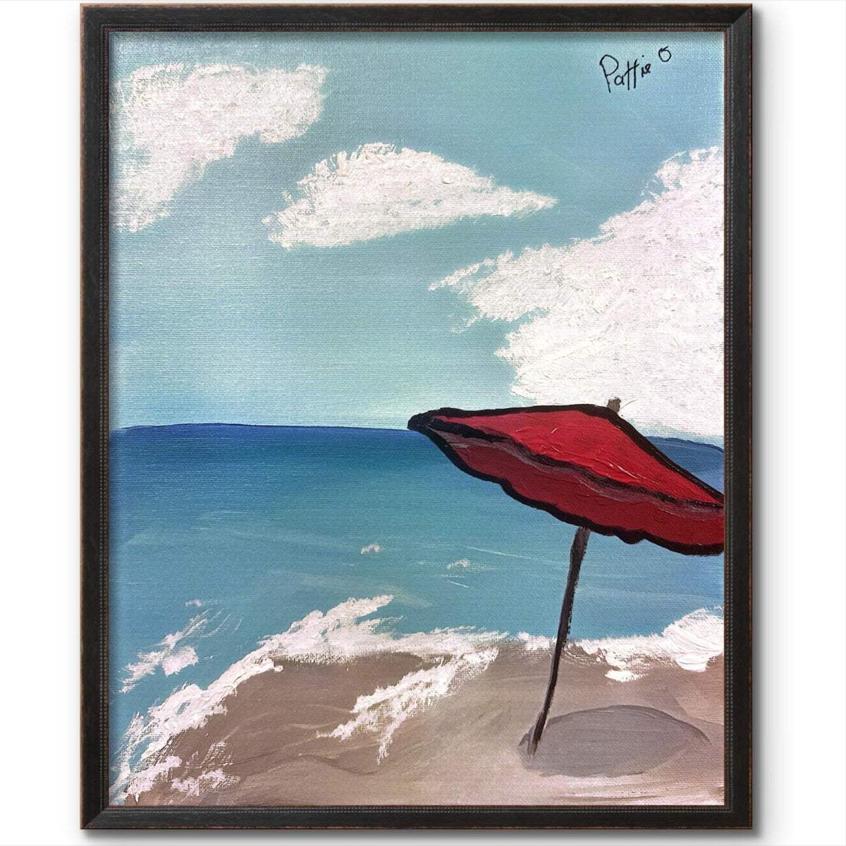 Morning Beach Escape original painting by Pattie Overcash