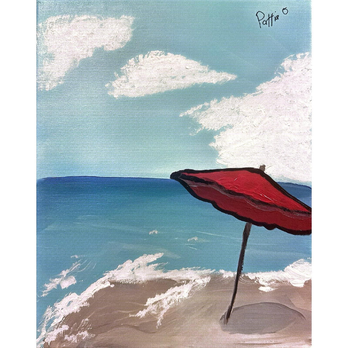 Morning Beach Escape original painting by Pattie Overcash
