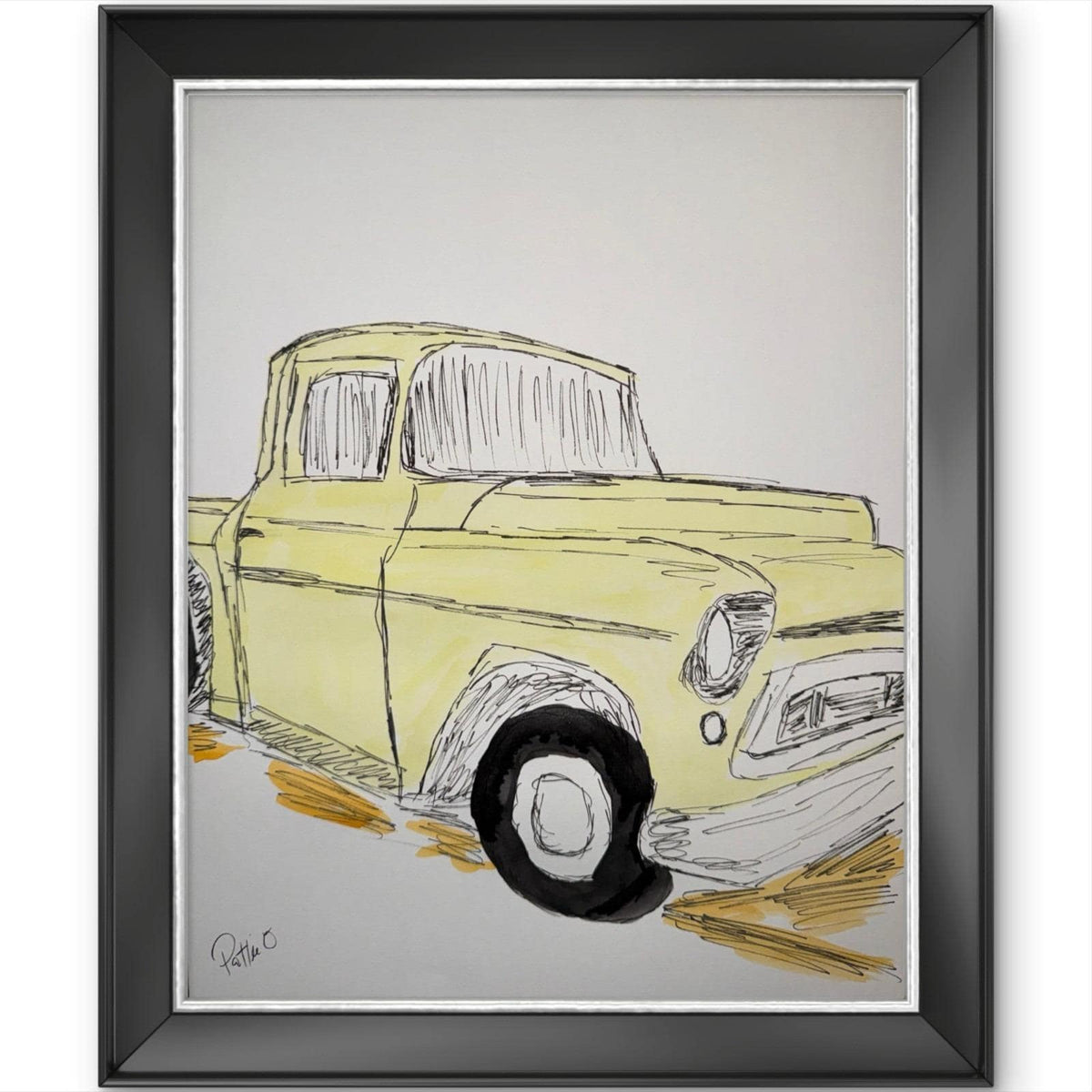 The Old Pickup original painting by Pattie Overcash
