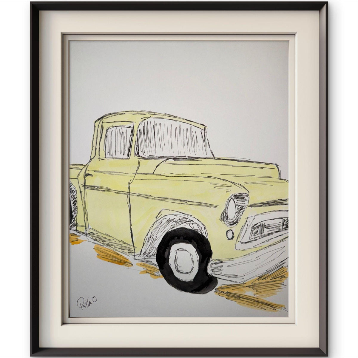 The Old Pickup original painting by Pattie Overcash