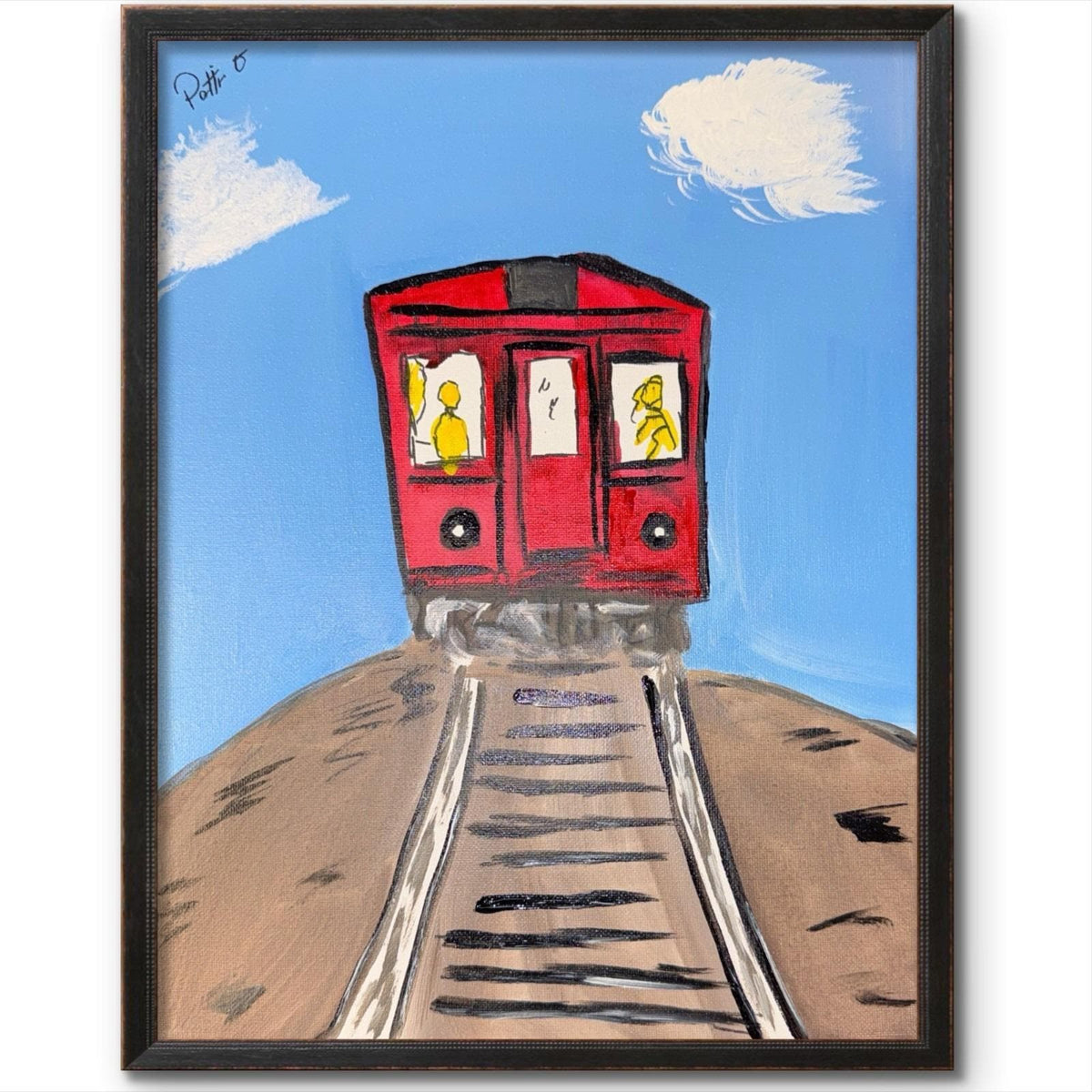 Rails to Somewhere original painting by Pattie Overcash